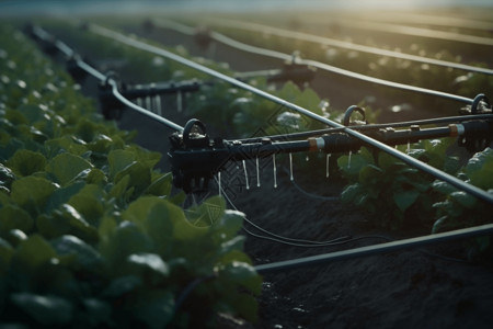 智慧农自动灌溉系统视图设计图片