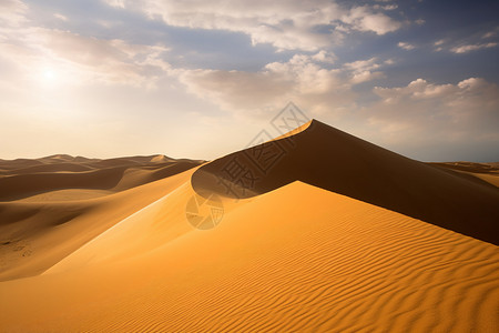 太阳下干燥的沙漠背景图片