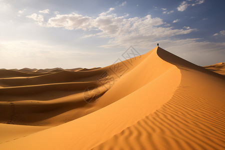 沙漠沙丘景观背景图片