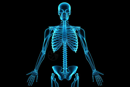 医疗人体骨骼背景图片