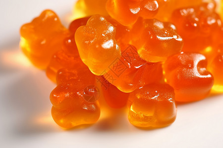qq矢量图糖果味的小熊软糖背景
