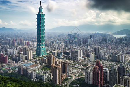 台北现代建筑物高清图片