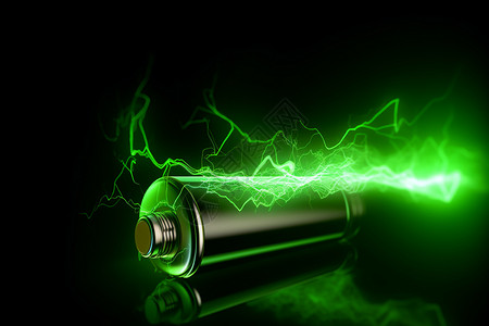 电池电量的3D概念图图片