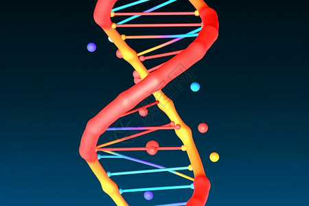 基因螺旋螺旋结构图标插画