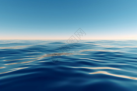 海平面的海水高清图片