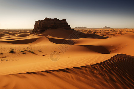沙漠地形的自然景观背景图片
