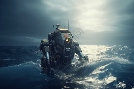 营救海上救援机器人设计图片