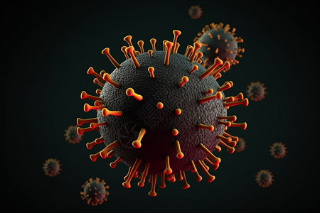 微观病毒结构图片
