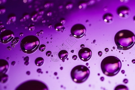 紫色抽象气泡抽象紫色油滴背景