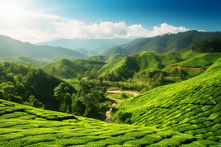 生态良好的山背景