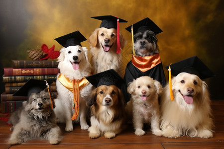 宠物的毕业典礼图片