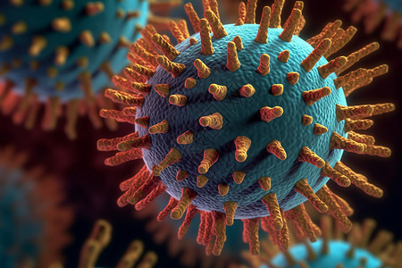 微观病毒的病原体图片