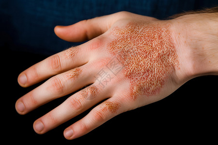 皮肤疾病的手图片
