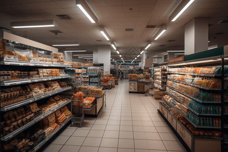 商场百货超市的货架背景