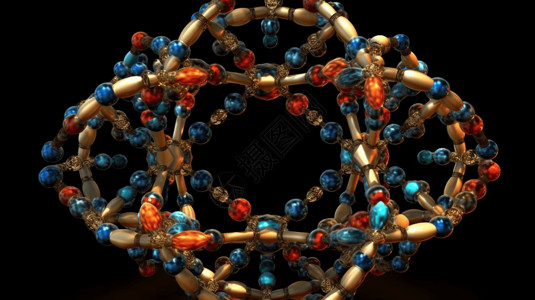 分子结构背景图片