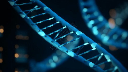 模糊的DNA结构高清图片