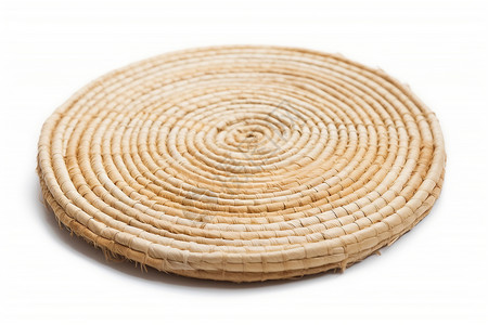 稻草编织手工编织垫子背景