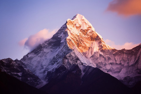 大自然的雪山图片