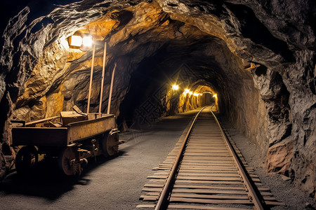 工业煤矿隧道图片