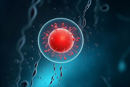 精子卵子自然受精过程设计图片