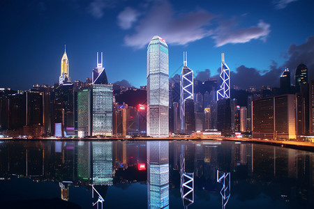 香港的城市建筑景观图片