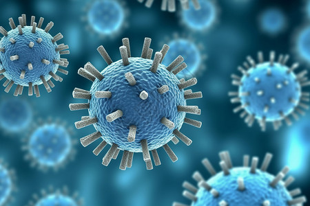 流感病毒细胞背景图片