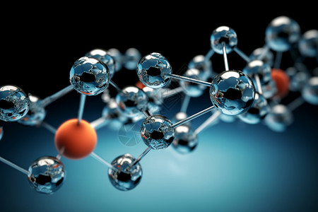 分子结构背景概念图片