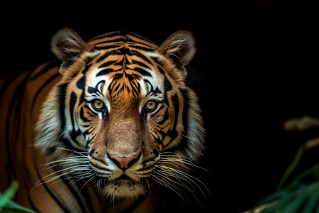 一只凶猛的老虎图片