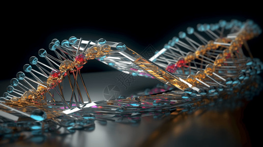 染色质晶状基因链设计图片