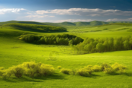 大自然的草原风景图片
