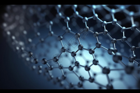 石墨烯分子结构背景设计图片