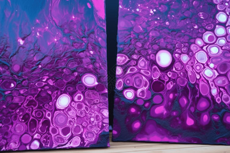 紫罗兰气泡流体图片