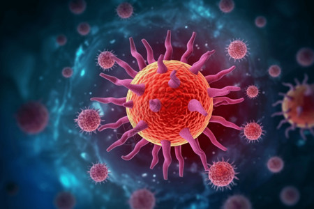 抽象细胞病毒图片