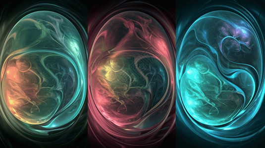 三个胚胎背景图片