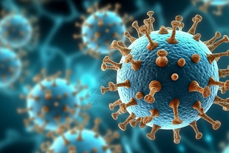 病毒细胞医学背景图片
