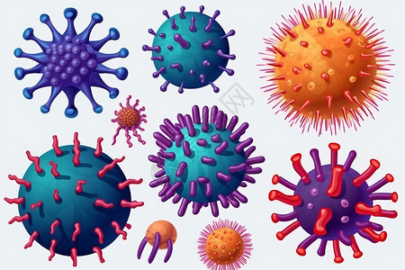 各种各样的病毒背景图片