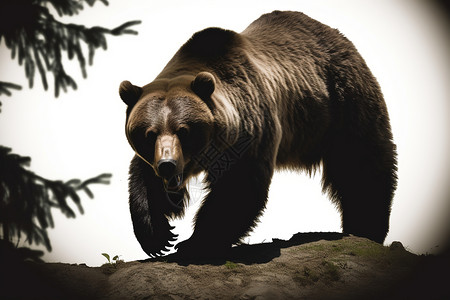 大自然中的黑熊图片