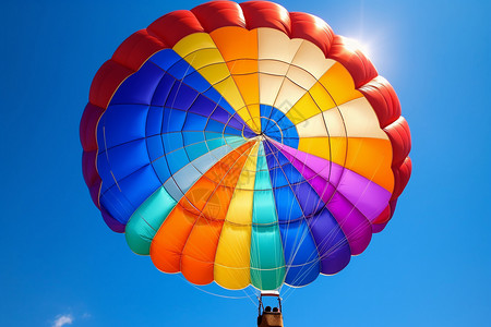 彩色的降落伞背景图片