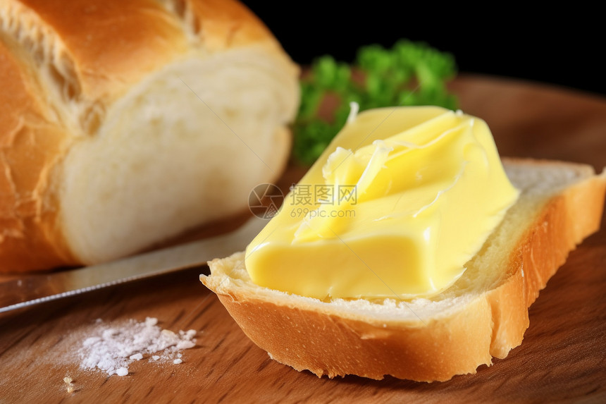 面包上的黄油图片