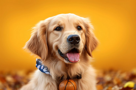 动物篮球素材可爱的宠物小狗背景