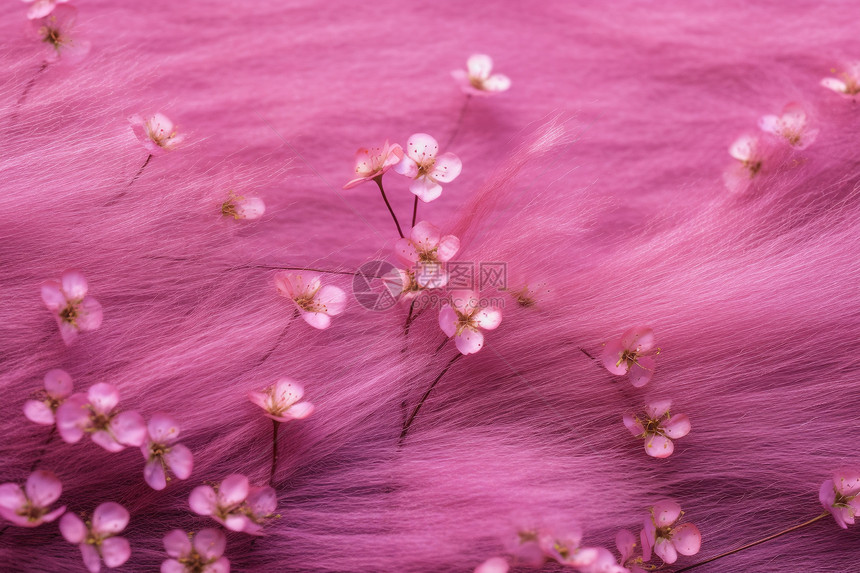 粉色背景和小花图片
