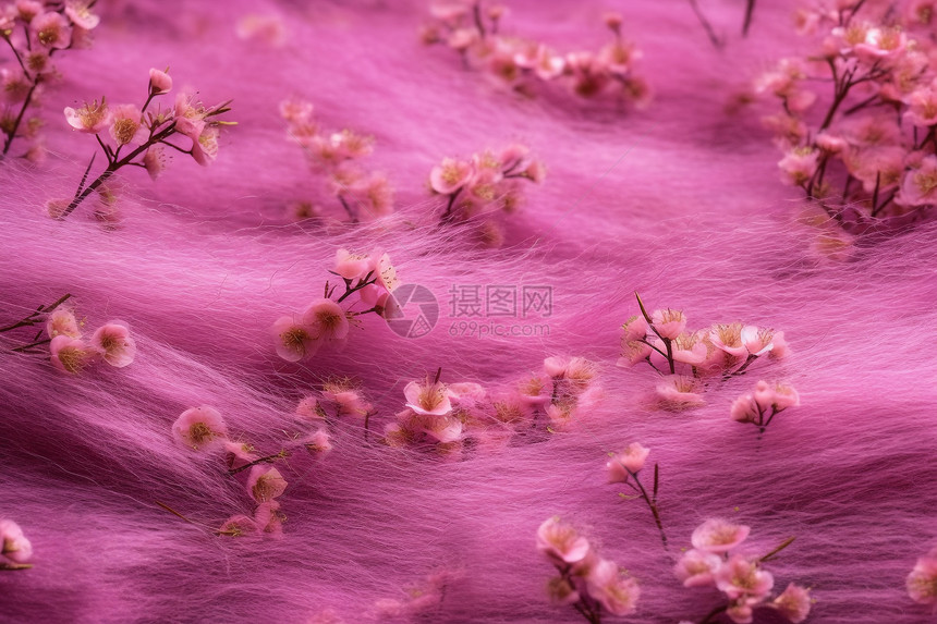 粉色花朵和浪漫背景图片