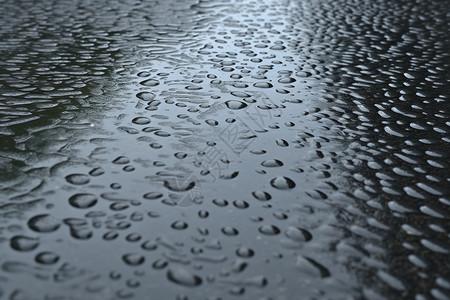 雨天下雨的地面背景图片