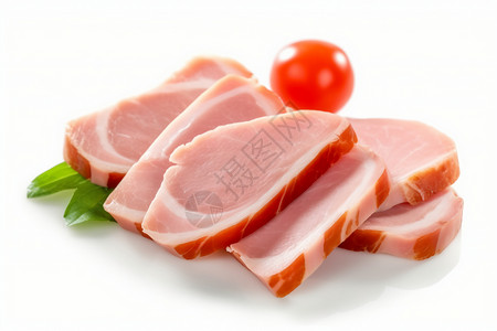 切片猪肉火腿图片