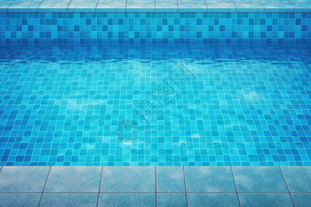游泳池底部瓷砖高清图片