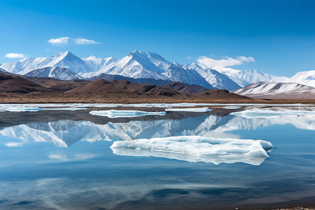 壮观的冰川雪山图片