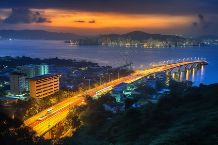 交通跨河大桥背景