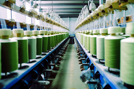 纺织厂的流水线图片
