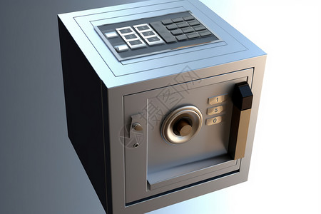 打开的保险箱安全的密码箱设计图片