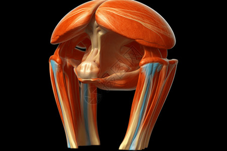 膝盖结构特写背景图片
